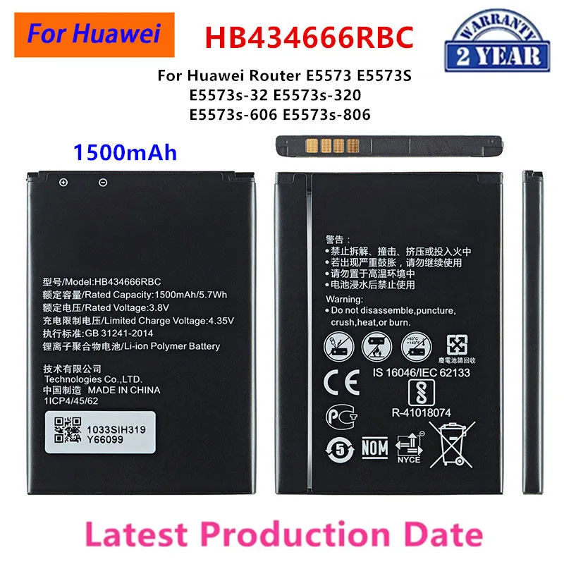 100% Orginal HB434666RBC 1500mAh Battery For Huawei Router E5573 E5573S E5573s-32 E5573s-320 E5573s-606 E5573s-806 Mobile phone
100% Orginal HB434666RBC 1500mAh Battery For Huawei Router E5573 E5573S E5573s-32 E5573s-320 E5573s-606 E5573s-806 Mobile phone