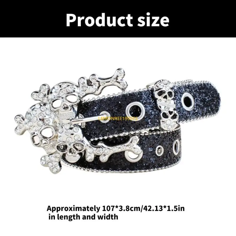 DXAE Sparkling Crystal Buckle Waist Belt with Sequined for Female Variuos Occasion
DXAE Sparkling Crystal Buckle Waist Belt with Sequined for Female Variuos Occasion
