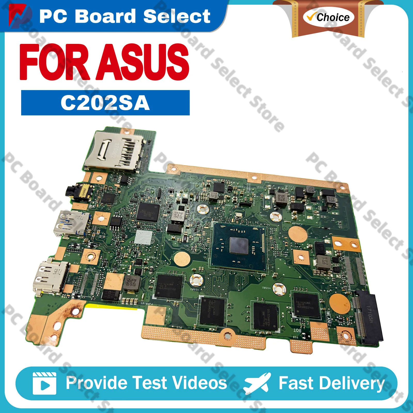 C202SA Laptop Motherboard For ASUS Chromebook C202S C202SA Notebook Mainboard With Celeron CPU 100% tests OK
C202SA Laptop Motherboard For ASUS Chromebook C202S C202SA Notebook Mainboard With Celeron CPU 100% tests OK