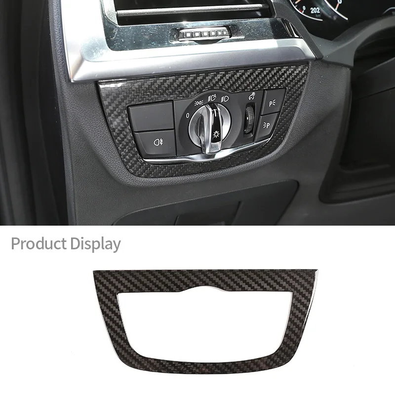 For BMW X3 X4 G01 G02 2018-2022 Real Carbon Fiber Car Headlight Switch Button Cover Frame Trim Stickers Car Interior Accessories
For BMW X3 X4 G01 G02 2018-2022 Real Carbon Fiber Car Headlight Switch Button Cover Frame Trim Stickers Car Interior Accessories