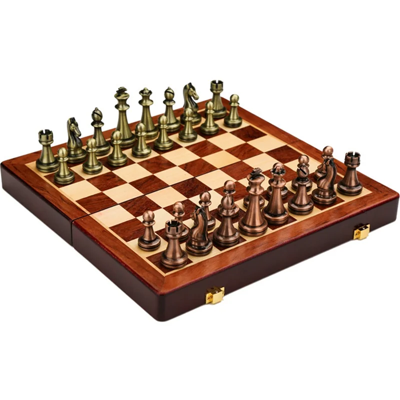 Zinc Alloy Chess Retro Board Set Folding Portable Chess Game For Tournament Beginner 12Inch 2 Players
Zinc Alloy Chess Retro Board Set Folding Portable Chess Game For Tournament Beginner 12Inch 2 Players