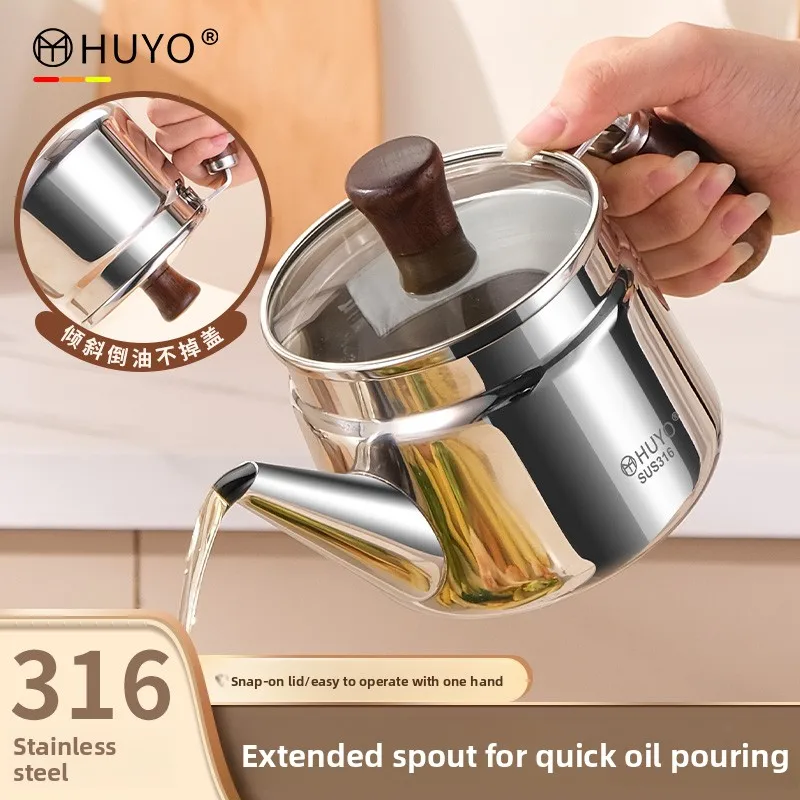Yjq oil pot stainless oil storage tank kitchen household high-end soy sauce vinegar pot
Yjq oil pot stainless oil storage tank kitchen household high-end soy sauce vinegar pot