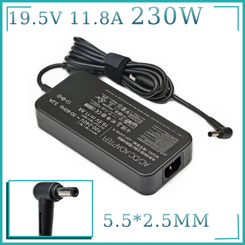 Зарядное устройство 19.5V 11.8A 230W для ноутбуков ASUS AERO 15-Y9-4K80P, AERO 15-X9-RT4K5MP GAMING, адаптер ZX8-CR5S1, разъем 5.5x2.5 мм
Зарядное устройство 19.5V 11.8A 230W для ноутбуков ASUS AERO 15-Y9-4K80P, AERO 15-X9-RT4K5MP GAMING, адаптер ZX8-CR5S1, разъем 5.5x2.5 мм