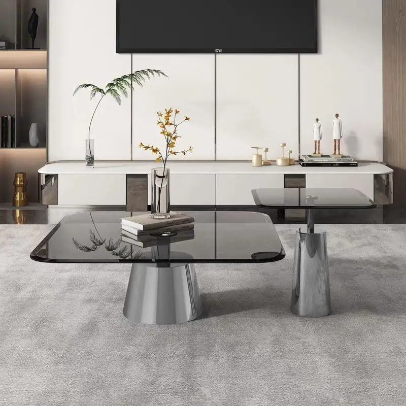 Designer round tempered glass edge living room home leisure combination
Designer round tempered glass edge living room home leisure combination