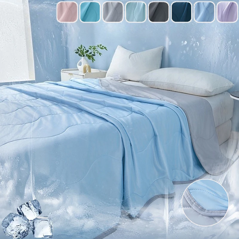 Fashion Skin-friendly Summer Cool Blanket Double Side Cooling Fabric Breathable Washable Lightweight Air Condition Quilt for 성인
Fashion Skin-friendly Summer Cool Blanket Double Side Cooling Fabric Breathable Washable Lightweight Air Condition Quilt for 성인