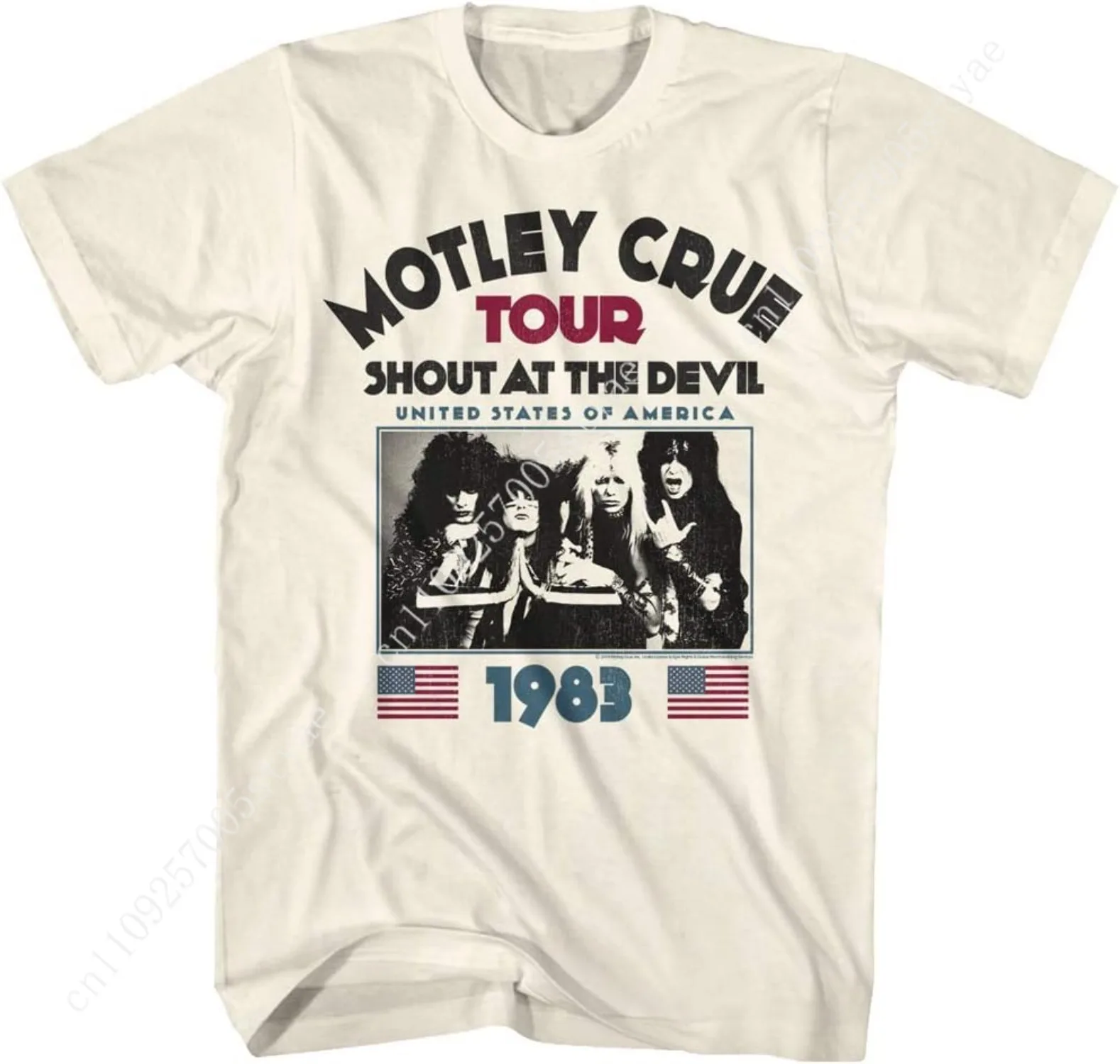 American Classics Motley Crue 80s Hair Band 1983 Shout at The Devil Tour Adult Short Sleeve T-Shirt Graphic Tee
American Classics Motley Crue 80s Hair Band 1983 Shout at The Devil Tour Adult Short Sleeve T-Shirt Graphic Tee