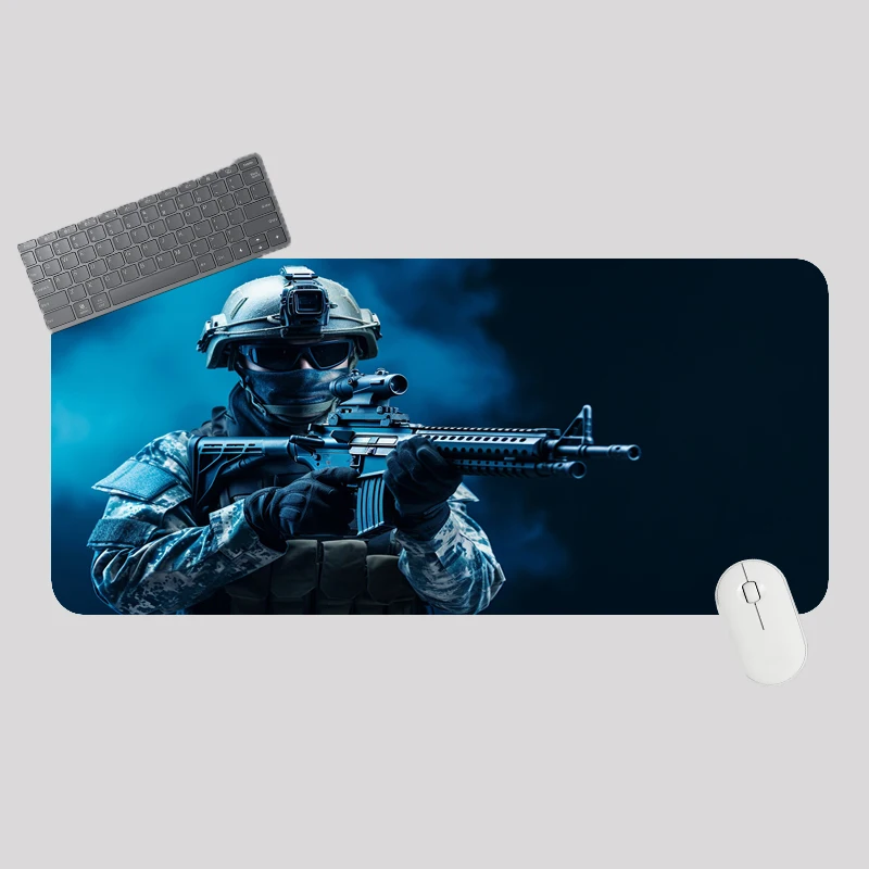 Large Mouse Pad Tactical Soldier Design Non-Slip XXL desk pad gaming accessories Stitched Edges for Home and game for fps gamer
Large Mouse Pad Tactical Soldier Design Non-Slip XXL desk pad gaming accessories Stitched Edges for Home and game for fps gamer