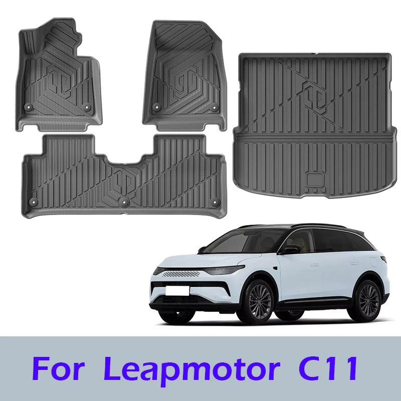 Автомобильные коврики с левым рулем для Leapmotor C11 2023-present, грузовые вкладыши, водонепроницаемые, нескользящие, защитные коврики для багажника, подушечки для ног, автомобильные ковры
Автомобильные коврики с левым рулем для Leapmotor C11 2023-present, грузовые вкладыши, водонепроницаемые, нескользящие, защитные коврики для багажника, подушечки для ног, автомобильные ковры