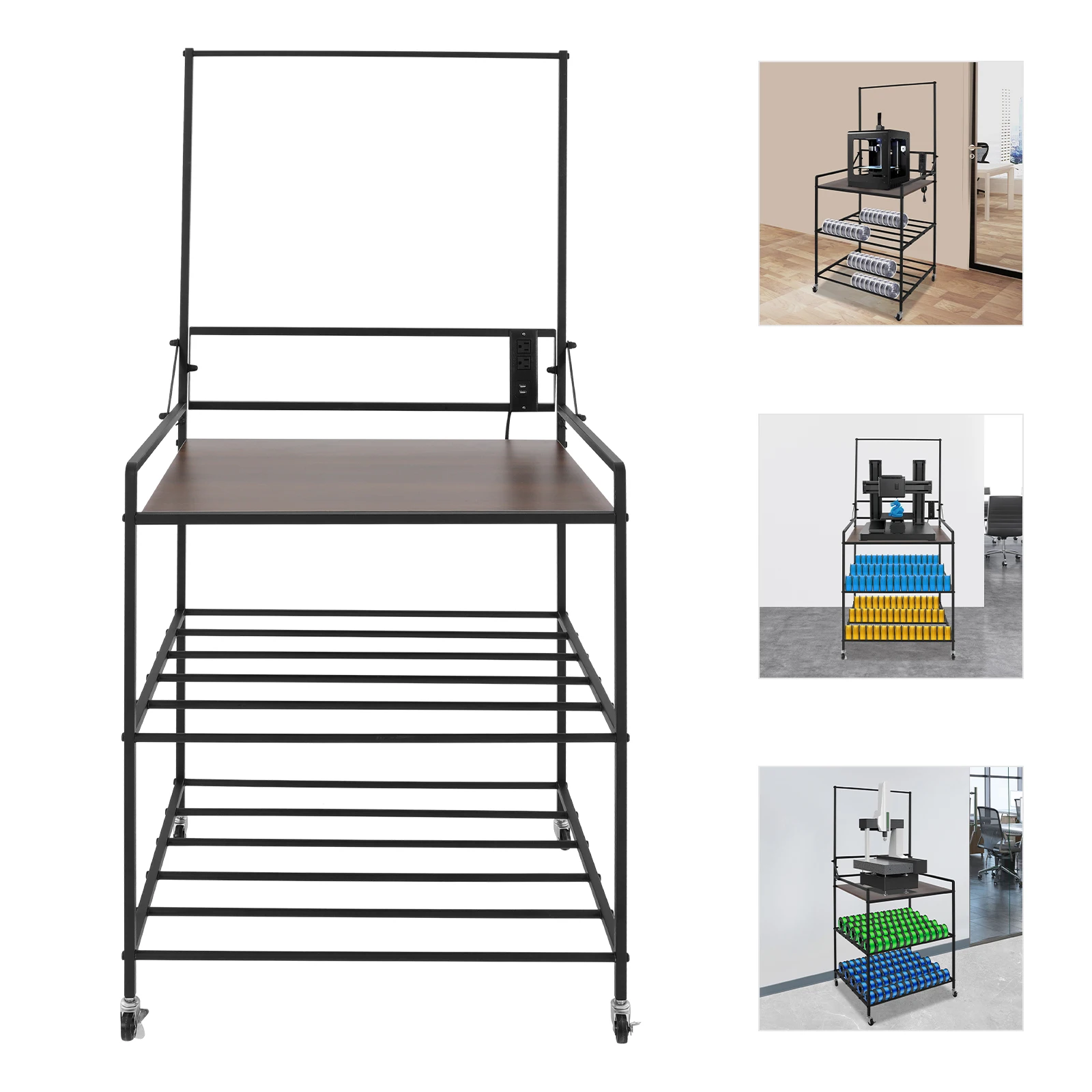 Стойка для 3D-принтера 60x74x150 см, передвижная подставка для 3D-печати, тележка-держатель для катушек с филаментом на колесах
Стойка для 3D-принтера 60x74x150 см, передвижная подставка для 3D-печати, тележка-держатель для катушек с филаментом на колесах