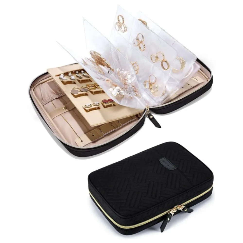 Earrings Necklaces Jewellery Box with Zipper Rectangle Jewellery Storage Bag Solid Color Easy to Clean Storage Case Travel
Earrings Necklaces Jewellery Box with Zipper Rectangle Jewellery Storage Bag Solid Color Easy to Clean Storage Case Travel
