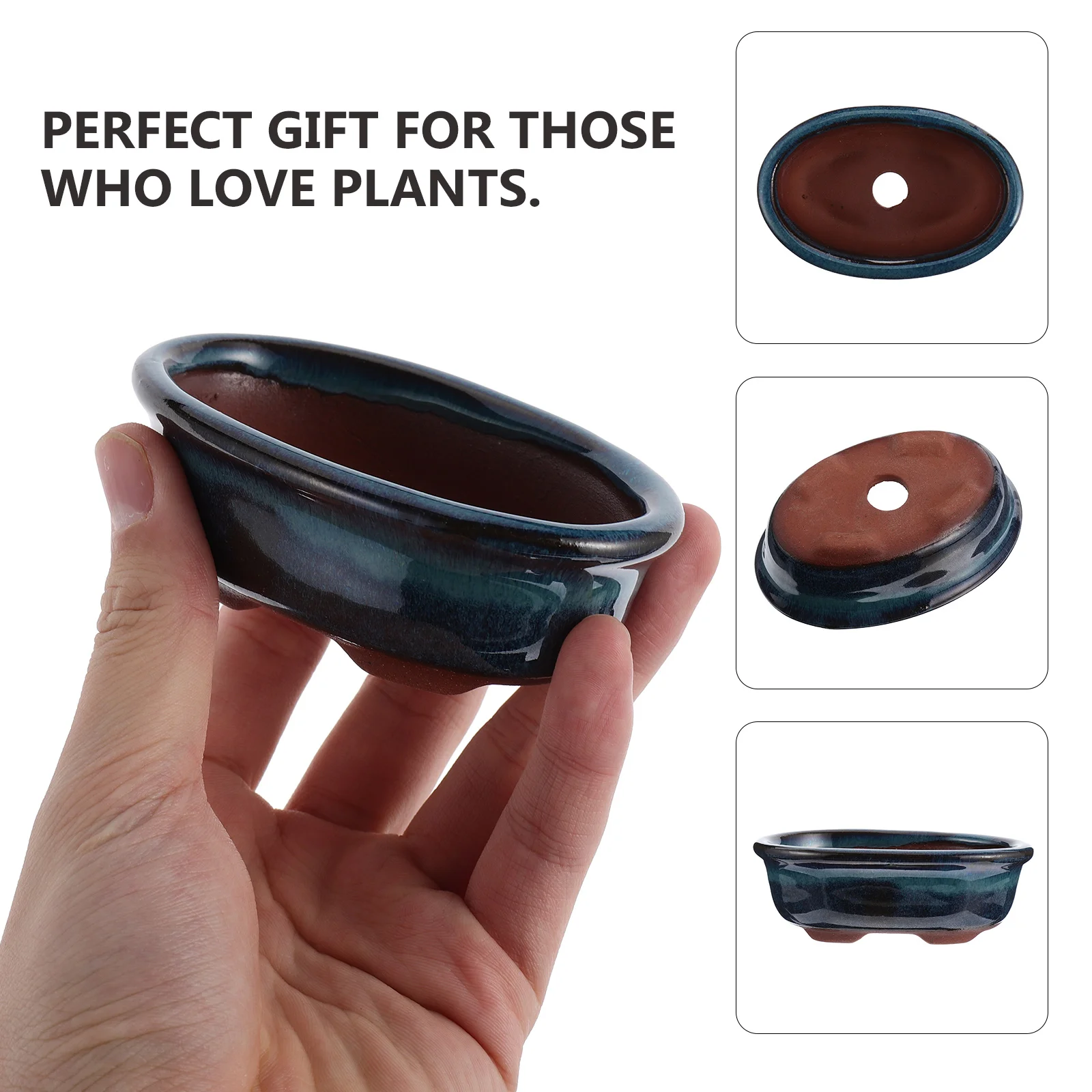 2 Pcs Round Purple Clay Flower Pot Pots Mini Bonsai Flowerpot Ceramics Home Planter
2 Pcs Round Purple Clay Flower Pot Pots Mini Bonsai Flowerpot Ceramics Home Planter