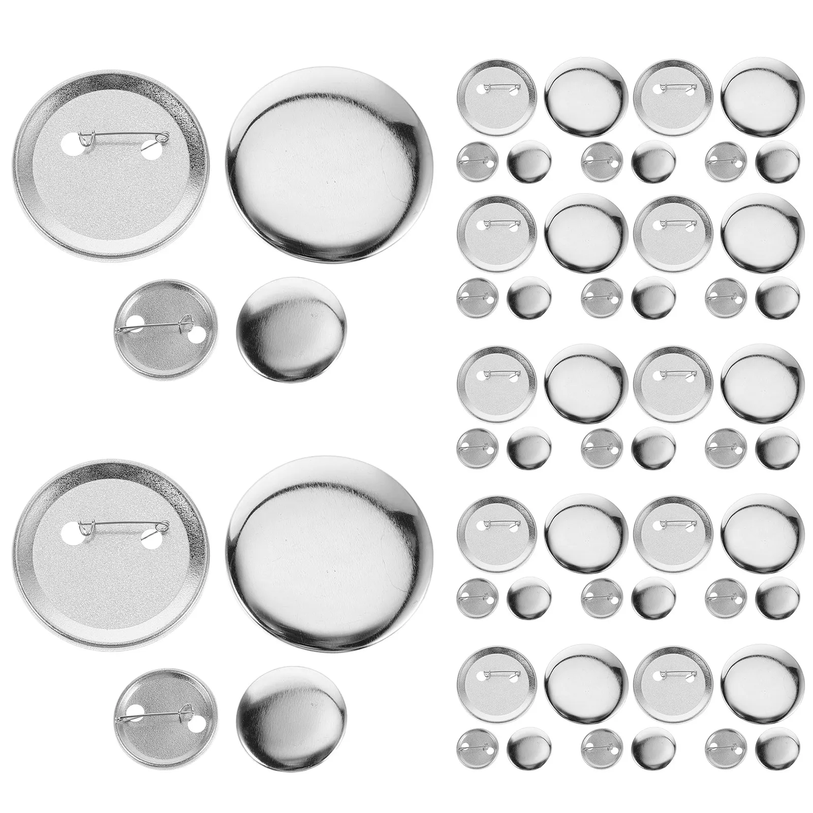 200 set Metal Badge Pin 58Mm 32Mm Round Blank Button Making Kit For Diy Crafts Party Decorations Badge Making Supplies Button
200 set Metal Badge Pin 58Mm 32Mm Round Blank Button Making Kit For Diy Crafts Party Decorations Badge Making Supplies Button
