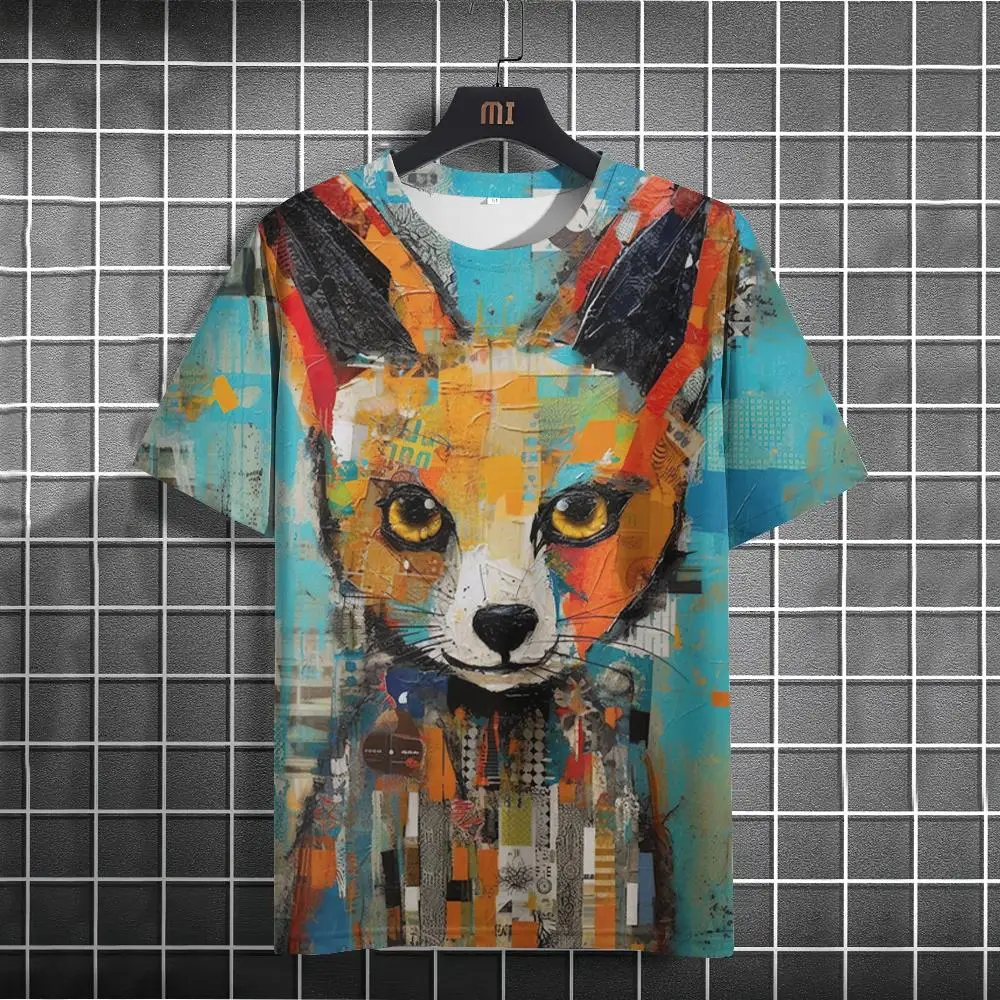 Funny Cat Graphic Men's T-shirt 3D Printed Tees Casual Pullover For Men Summer Streetwear Tops Loose Daily Short Sleeve Tees
Funny Cat Graphic Men's T-shirt 3D Printed Tees Casual Pullover For Men Summer Streetwear Tops Loose Daily Short Sleeve Tees