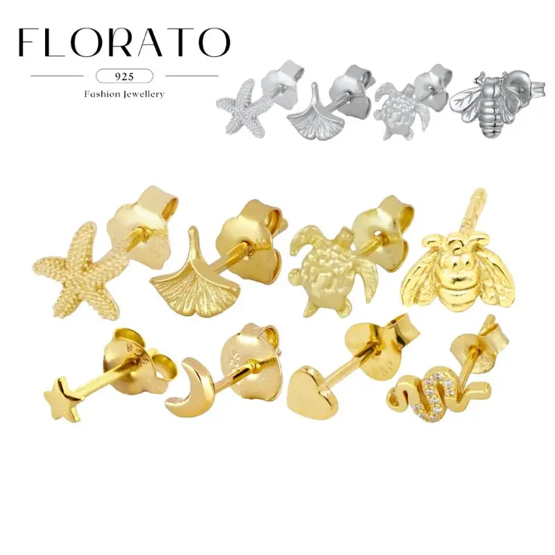925 Silver Needle Exquisite Small Stud Earrings star/turtle/insect Earrings For Women Personalized Fashion Party Jewelry Gifs
925 Silver Needle Exquisite Small Stud Earrings star/turtle/insect Earrings For Women Personalized Fashion Party Jewelry Gifs