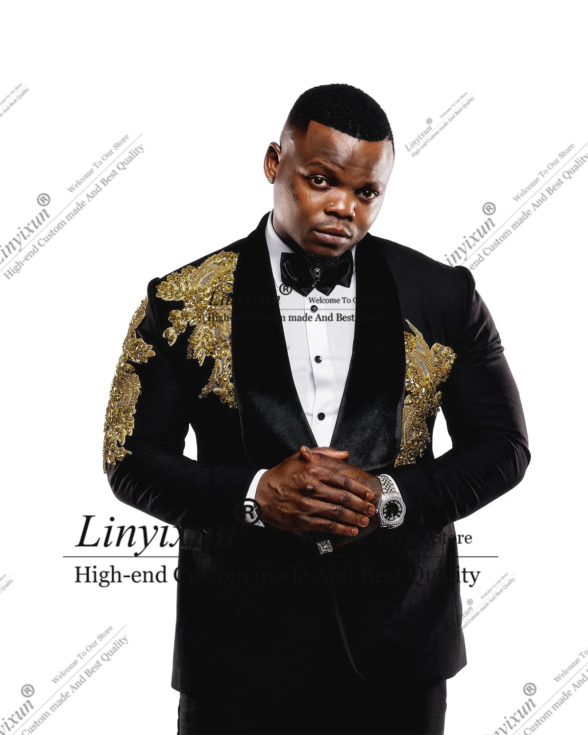 Shining Rhinestones Men Suits 2 Pieces Sets Wedding Groom Tuxedos Customized Costume Homme Slim Fit Business Male Prom Blazer
Shining Rhinestones Men Suits 2 Pieces Sets Wedding Groom Tuxedos Customized Costume Homme Slim Fit Business Male Prom Blazer