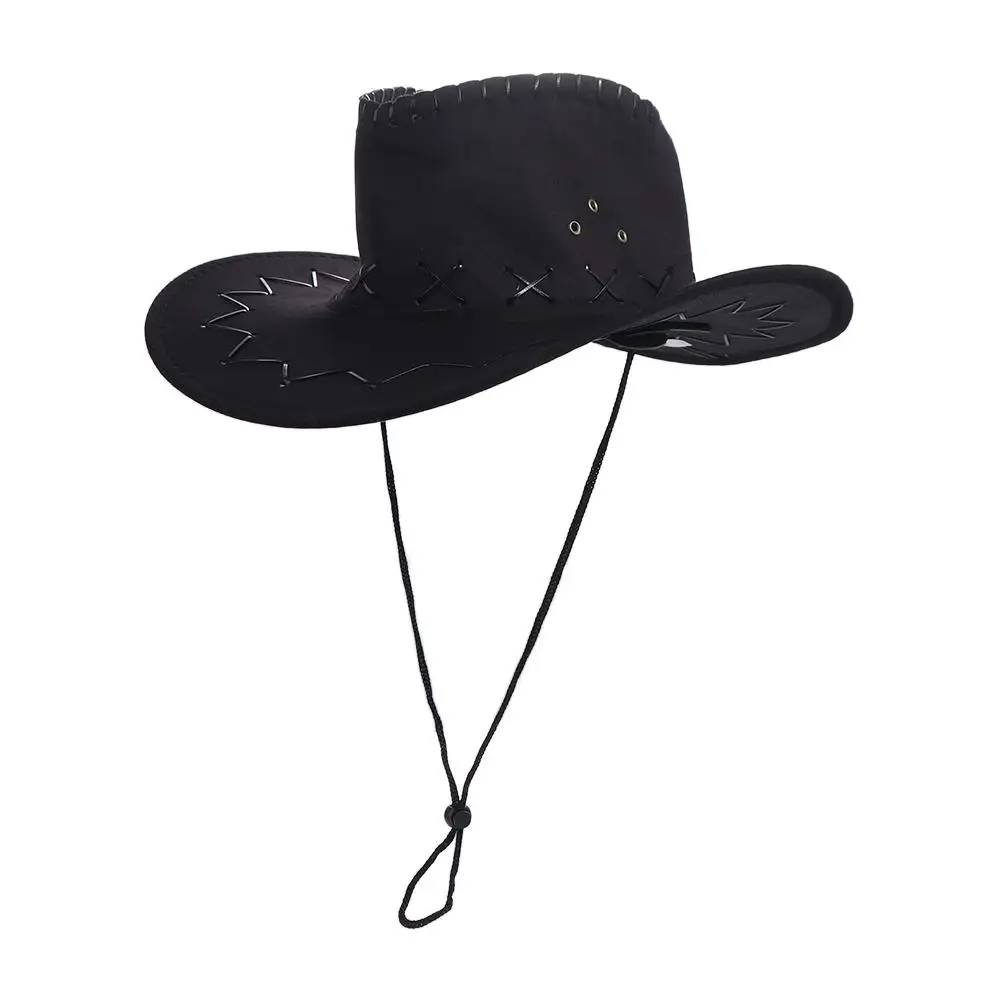 Cool Leisure With Drawstring Sunshade Beach Cap For Women Men Western Cowboy Hat Knight Hat Cowgirl Hat Sun Hat
Cool Leisure With Drawstring Sunshade Beach Cap For Women Men Western Cowboy Hat Knight Hat Cowgirl Hat Sun Hat