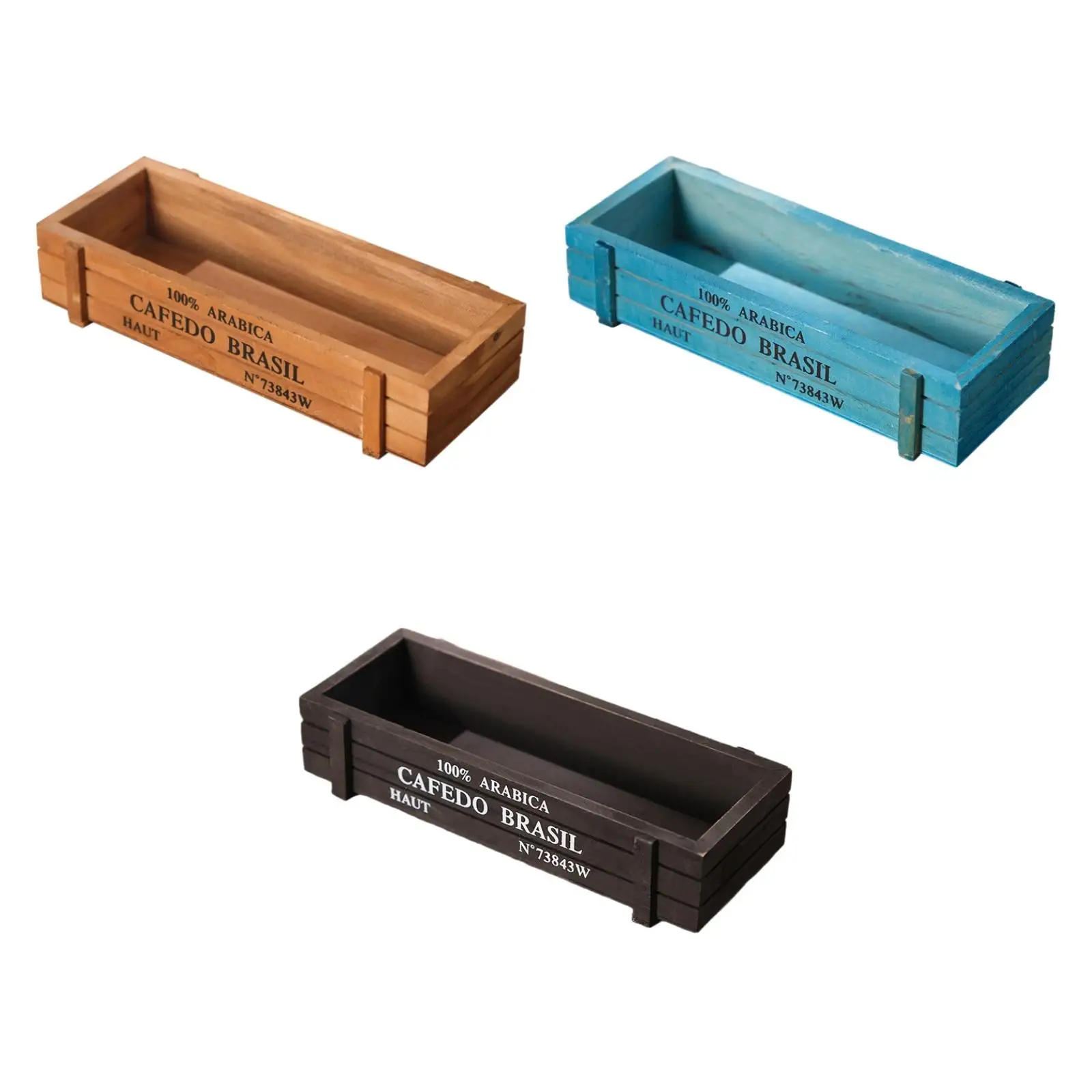 Wooden Planter Box Retro Rectangular Succulent Container Multifunctional for Indoor Outdoor Table Centerpiece Balcony Decoration
Wooden Planter Box Retro Rectangular Succulent Container Multifunctional for Indoor Outdoor Table Centerpiece Balcony Decoration