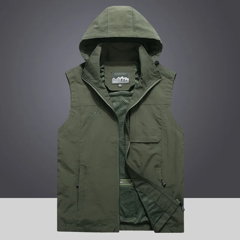 Vest Multi Pocket Men's Light, Thin, Quick-Drying, Detachable Hat, Loose Size Tank Top, Fishing Photography Canister
Vest Multi Pocket Men's Light, Thin, Quick-Drying, Detachable Hat, Loose Size Tank Top, Fishing Photography Canister