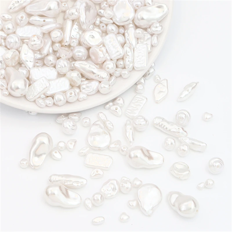 Cute Irregular Shape ABS Imitation Pearls Beads Charms for Necklace Bracelet Bead For Jewelri Makeing
Cute Irregular Shape ABS Imitation Pearls Beads Charms for Necklace Bracelet Bead For Jewelri Makeing