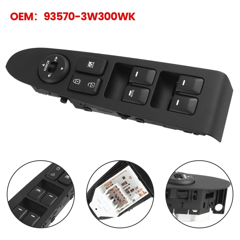 Car Power Window Switch Front Left For Kia Sportage 2011-2017 93570-3W300WK Car Replacement Parts
Car Power Window Switch Front Left For Kia Sportage 2011-2017 93570-3W300WK Car Replacement Parts