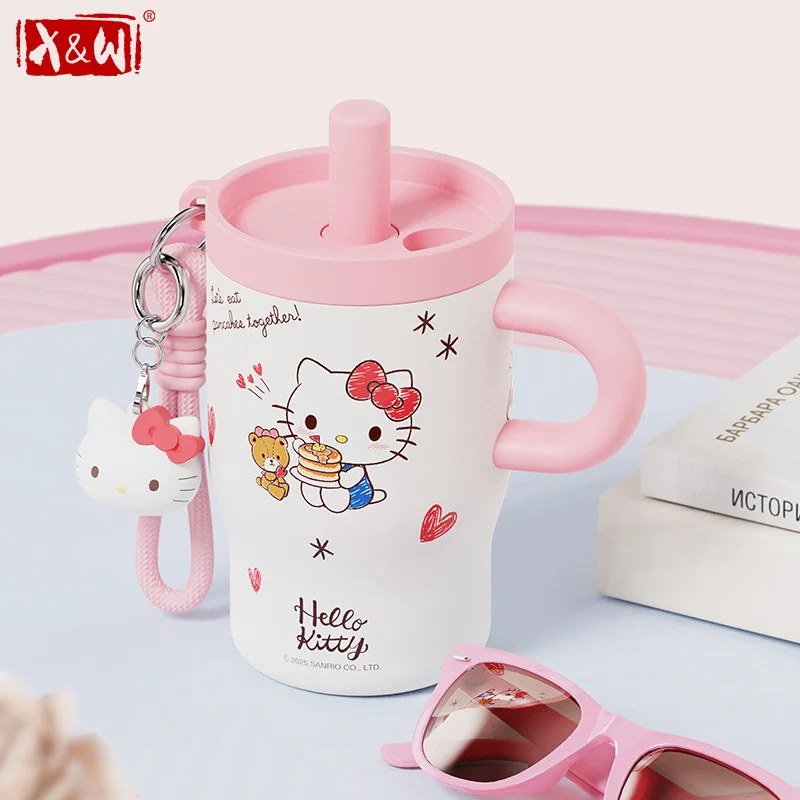 X&W Hello Kitty Insulated Cup 500ml Cartoon Stainless steel Straw Thermos Cup with Rope handle Portable Hot Cold Coffee cups
X&W Hello Kitty Insulated Cup 500ml Cartoon Stainless steel Straw Thermos Cup with Rope handle Portable Hot Cold Coffee cups