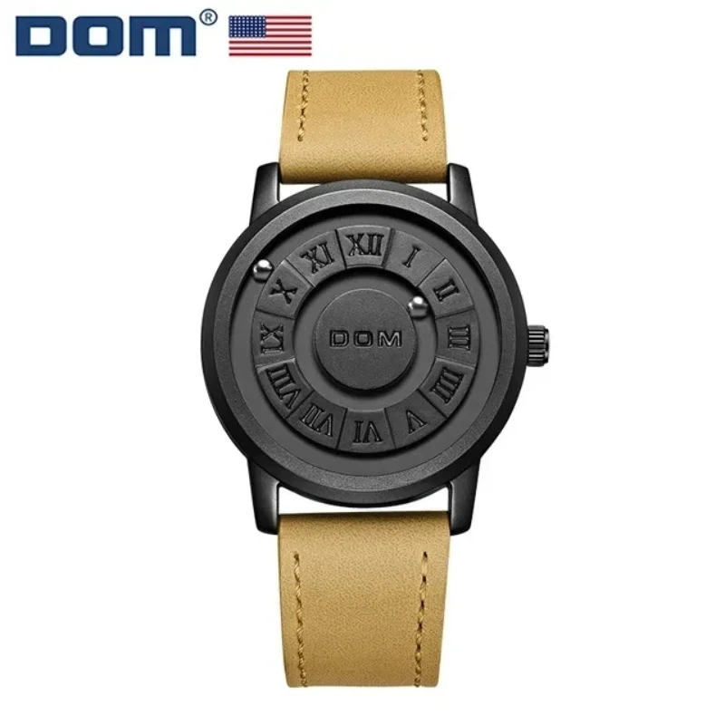DOM 1345 Men's Quartz Watch Fashion Personality Creative Scrolling Iron Ball Magnetic Pointer Waterproof for Male Watches Gift
DOM 1345 Men's Quartz Watch Fashion Personality Creative Scrolling Iron Ball Magnetic Pointer Waterproof for Male Watches Gift