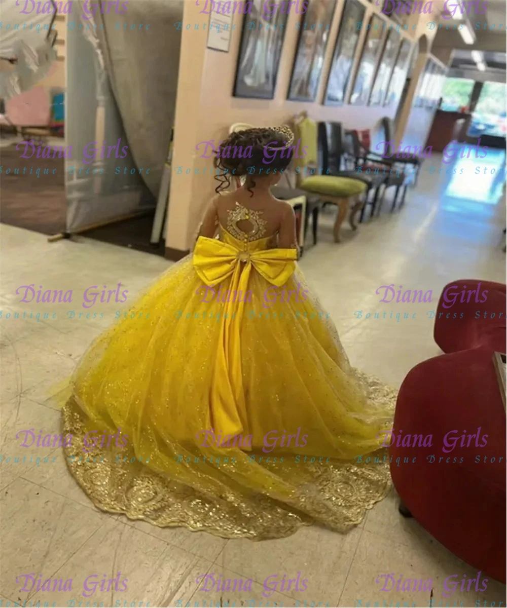 Gorgeous Yellow Flower Girl Dress Tulle Fluffy With Quality Applique For Little Princess Kids Birthday Party Evening Ball Gowns
Gorgeous Yellow Flower Girl Dress Tulle Fluffy With Quality Applique For Little Princess Kids Birthday Party Evening Ball Gowns