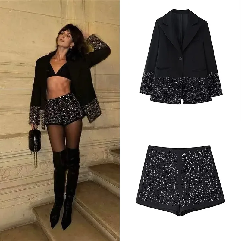 Faionable Embroidered Diamond Jaet And Casual orts Set Women's Spring 2025 Z Brand Suit for Ladies
Faionable Embroidered Diamond Jaet And Casual orts Set Women's Spring 2025 Z Brand Suit for Ladies