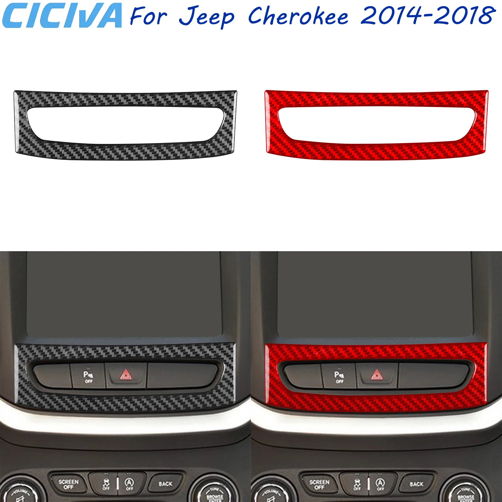 For Jeep Cherokee 2014-2018 Auto Warning Light Frame Real Carbon Fiber Car Decoration Accessory Sticker
For Jeep Cherokee 2014-2018 Auto Warning Light Frame Real Carbon Fiber Car Decoration Accessory Sticker
