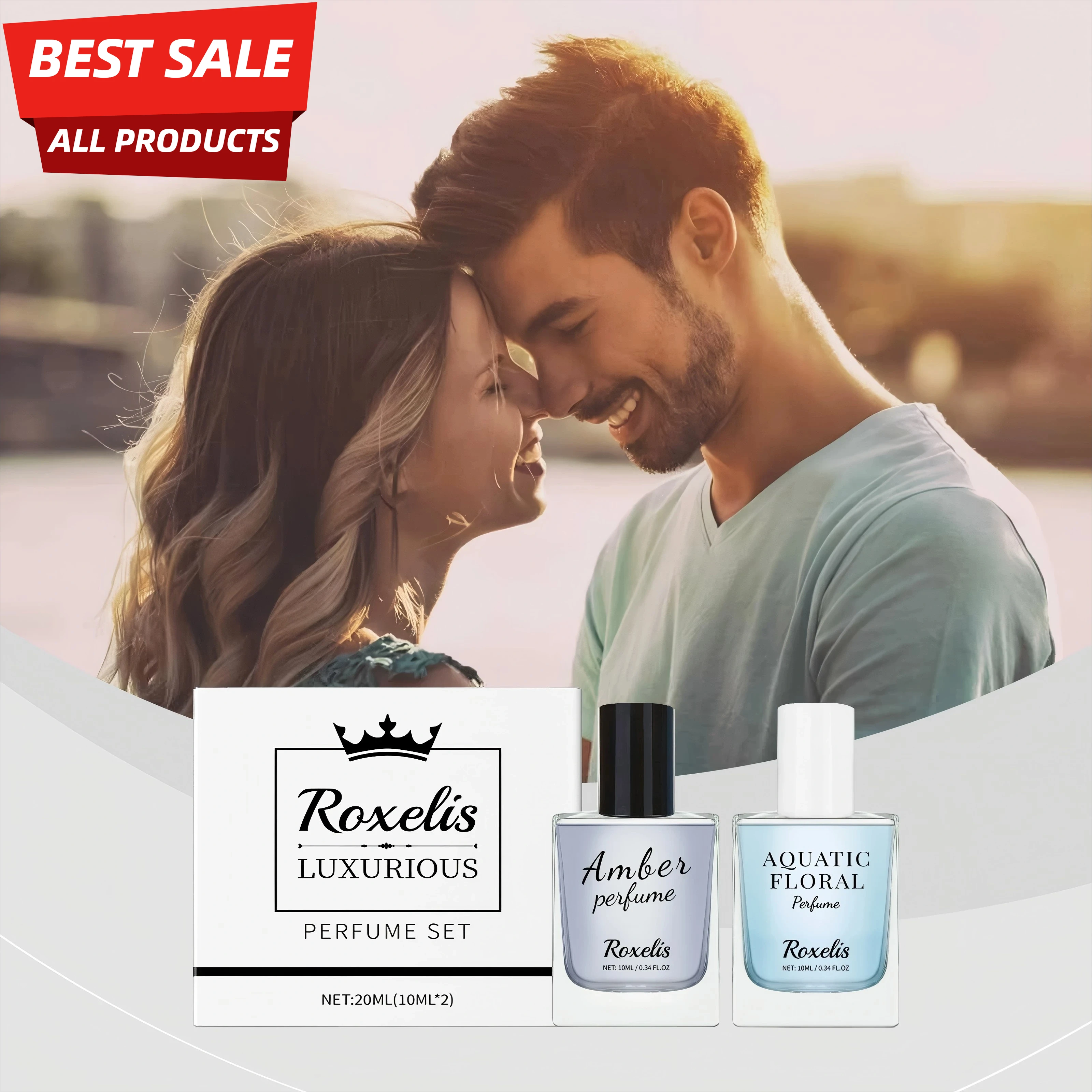 Roxelis 1set Luxurious Light Perfume Set Amber Scent Aquatic Floral Fragrance Long Lasting Fresh Natural Dating Romantic Perfume
Roxelis 1set Luxurious Light Perfume Set Amber Scent Aquatic Floral Fragrance Long Lasting Fresh Natural Dating Romantic Perfume