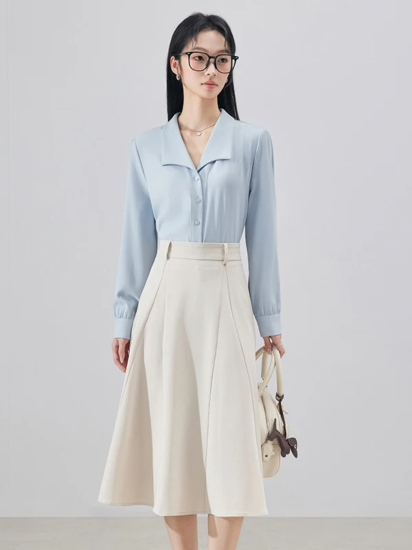 Fashionable Casual Blue Shirt Dress Set Women's Long Sleeve Commute Style Polyester Fiber Anti-deformation Pure Color Button ...
Fashionable Casual Blue Shirt Dress Set Women's Long Sleeve Commute Style Polyester Fiber Anti-deformation Pure Color Button ...