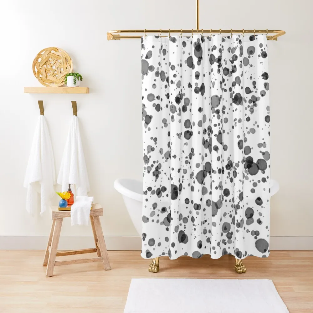 Watercolor Polka Dots (black/white) Shower Curtain For Bathrooms Window Modern Accessory Bathrooms Curtain
Watercolor Polka Dots (black/white) Shower Curtain For Bathrooms Window Modern Accessory Bathrooms Curtain