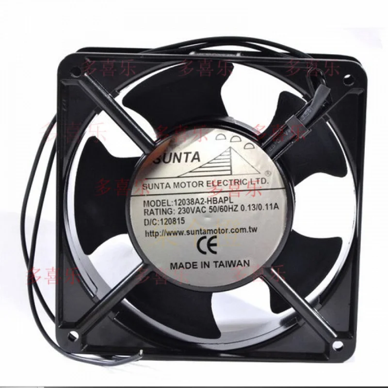 ZMZM 1 PCS for SUNTA Fan 12038A2-HBAPL 230VAC 12cm 12038 2 wire Aluminum frame fan
ZMZM 1 PCS for SUNTA Fan 12038A2-HBAPL 230VAC 12cm 12038 2 wire Aluminum frame fan