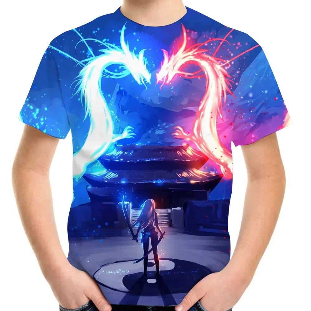 3D Dragon Print T-Shirt Summer Children Girls Boys Casual Sport O Collar Short Sleeve Tops T Shirt Kids Hip Hop Harajuku Tshirt
3D Dragon Print T-Shirt Summer Children Girls Boys Casual Sport O Collar Short Sleeve Tops T Shirt Kids Hip Hop Harajuku Tshirt