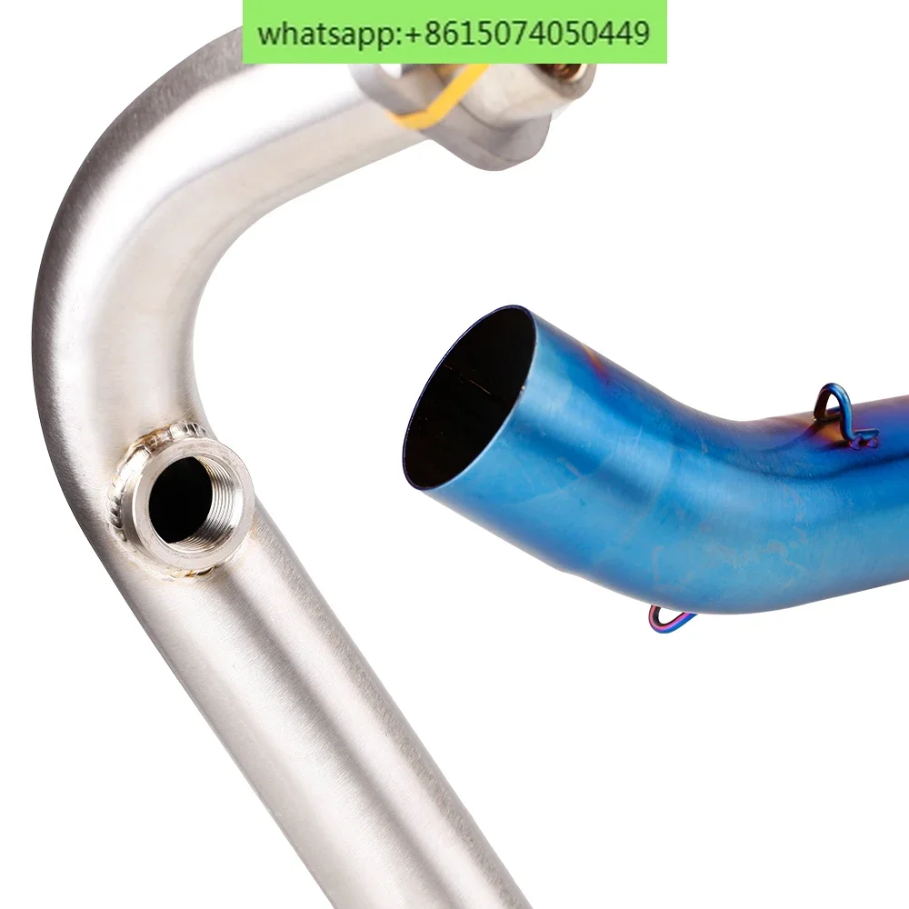 Motorcycle modified exhaust pipe NK150 backpressure steel front section Modified large hexagonal double-hole tail section
Motorcycle modified exhaust pipe NK150 backpressure steel front section Modified large hexagonal double-hole tail section