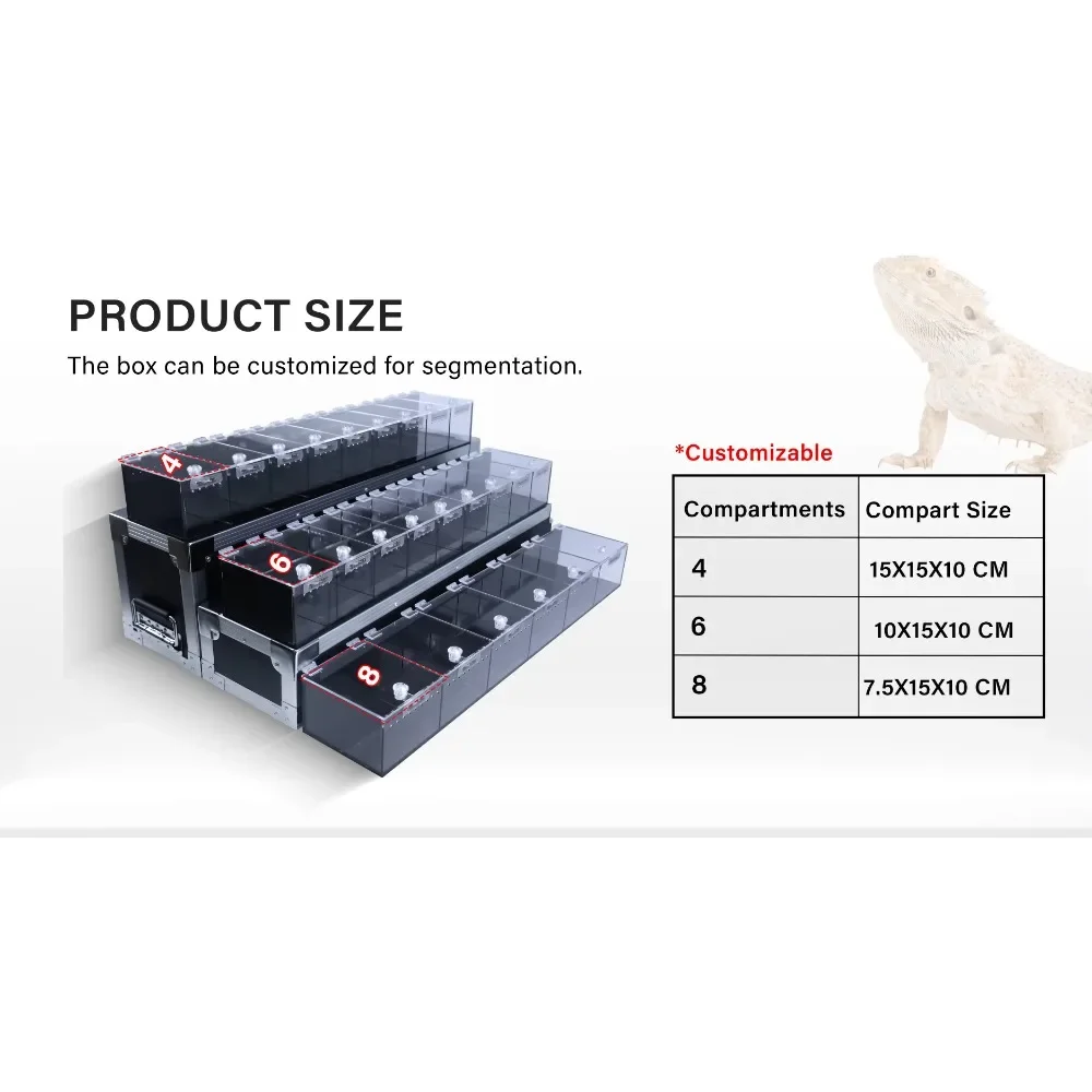 3 Layers Displays Acrylic Pet Cage Reptile Enclosures for Expo Small Animals Geckos Snakes
3 Layers Displays Acrylic Pet Cage Reptile Enclosures for Expo Small Animals Geckos Snakes