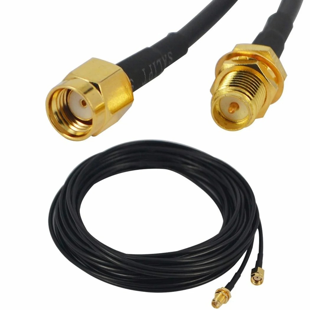 RP-SMA Extension Cable Male to Female Feeder Wire for Coaxial Wi-Fi WiFi WLAN Network Card Router Antenna
RP-SMA Extension Cable Male to Female Feeder Wire for Coaxial Wi-Fi WiFi WLAN Network Card Router Antenna
