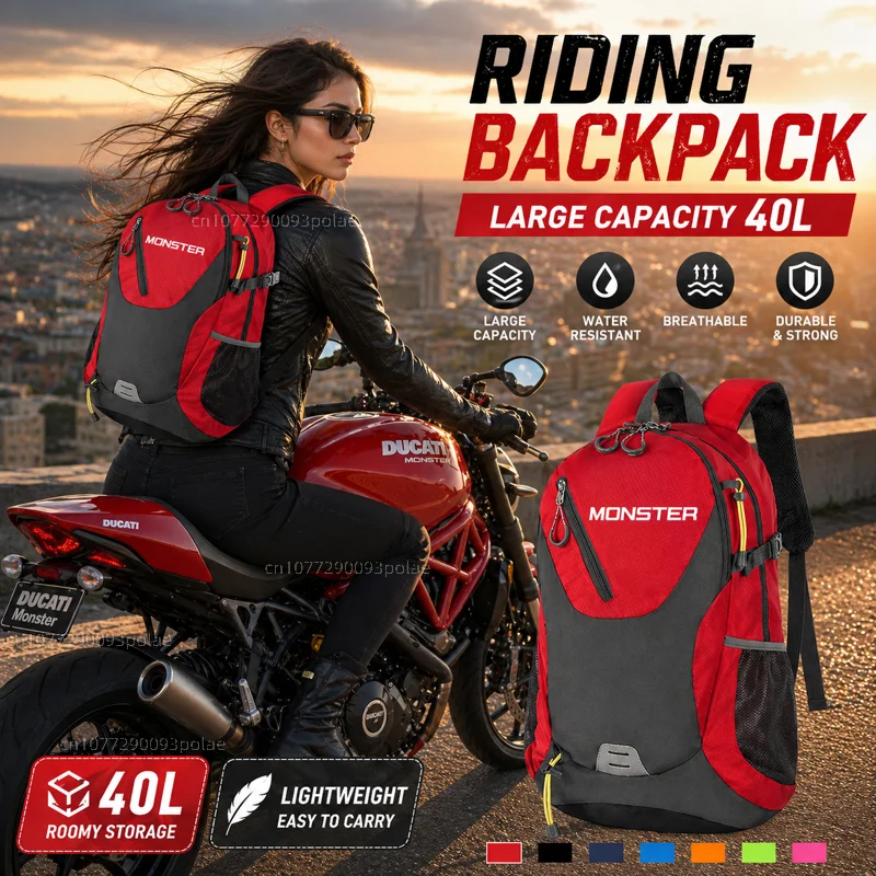 For DUCATI Monster 796 Hypermotard Monster 696 695 2015 Large Capacity Racing travel Men waterproof Backpack Bag Motorcycle Gift
For DUCATI Monster 796 Hypermotard Monster 696 695 2015 Large Capacity Racing travel Men waterproof Backpack Bag Motorcycle Gift