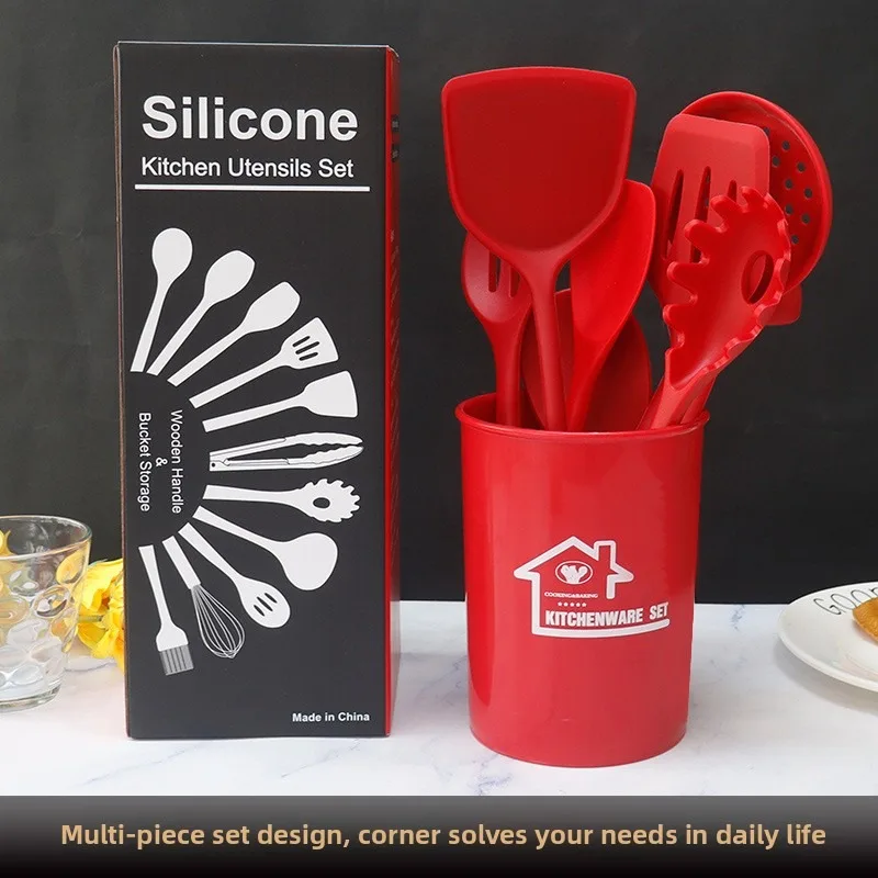 8/10/15PCS Silicone Kitchenware Non-Stick Cookware Kitchen Utensils Set Spatula Shovel Egg Beater Wooden Handle Cooking Tool Set
8/10/15PCS Silicone Kitchenware Non-Stick Cookware Kitchen Utensils Set Spatula Shovel Egg Beater Wooden Handle Cooking Tool Set