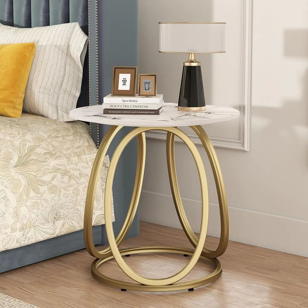 Round Side Table or Living Room, Gold End Table with Sintered Stone, ern Marble Nightstand or Bedroom
Round Side Table or Living Room, Gold End Table with Sintered Stone, ern Marble Nightstand or Bedroom