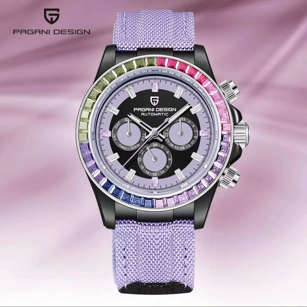 PAGANI DESIGN 2025 Man Watches Rainbow Circle Automatic Chronograph Watch For Men Sapphire mClock Mechanical Men's Wristwatch
PAGANI DESIGN 2025 Man Watches Rainbow Circle Automatic Chronograph Watch For Men Sapphire mClock Mechanical Men's Wristwatch