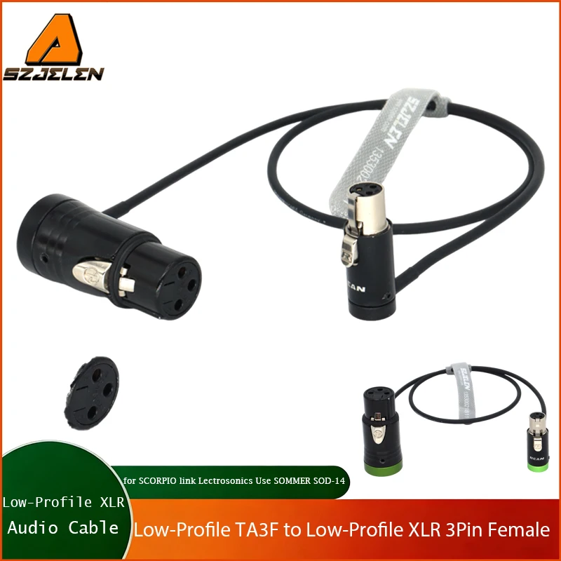 1PC Low-Profile ta3f 3pin female to XLR 3pin female SCORPIO link Lectrosonics Use SOMMER SOD-14 audio cable
1PC Low-Profile ta3f 3pin female to XLR 3pin female SCORPIO link Lectrosonics Use SOMMER SOD-14 audio cable
