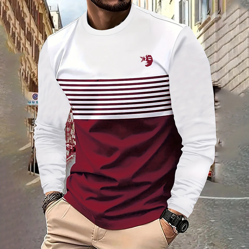 2025 New Fashion Printed Men's Round Neck Casual Comfortable Autumn Soft Lightweight Long Sleeve Clothing Large Size Loose Men's 
2025 New Fashion Printed Men's Round Neck Casual Comfortable Autumn Soft Lightweight Long Sleeve Clothing Large Size Loose Men's