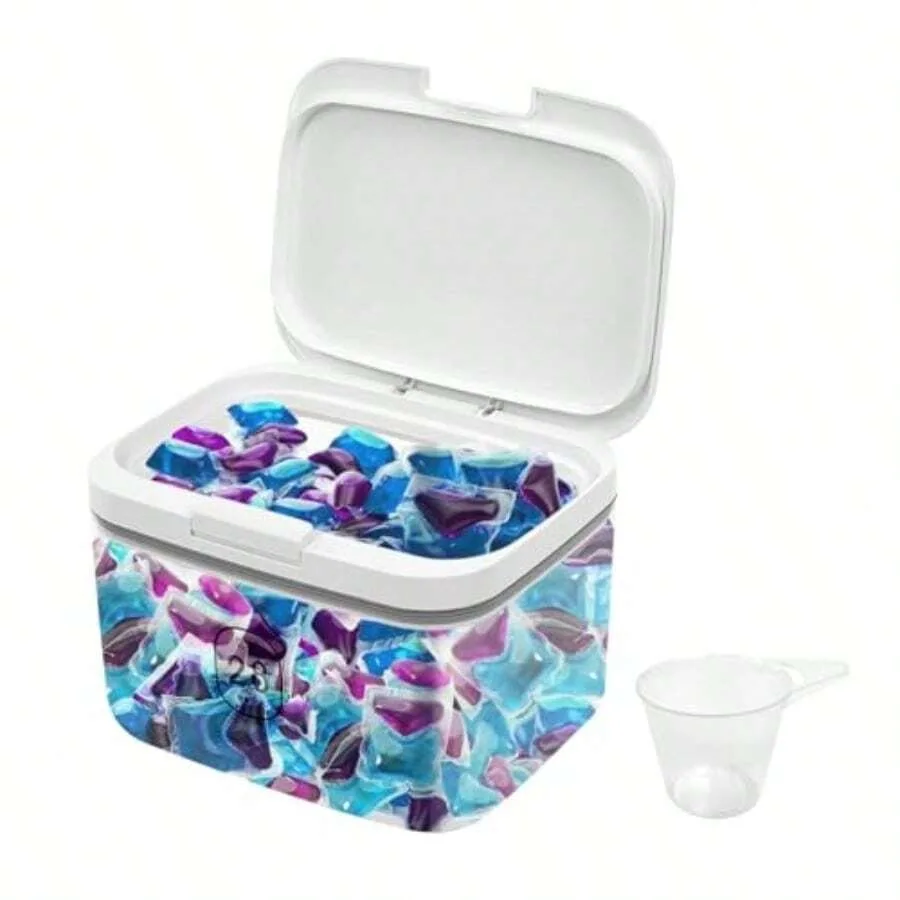 94oz/2.8L Laundry Pods Container For Room Organization Dishwasher Laundry Pod Holder With One-Press Lid And Scoop Large Capacit
94oz/2.8L Laundry Pods Container For Room Organization Dishwasher Laundry Pod Holder With One-Press Lid And Scoop Large Capacit