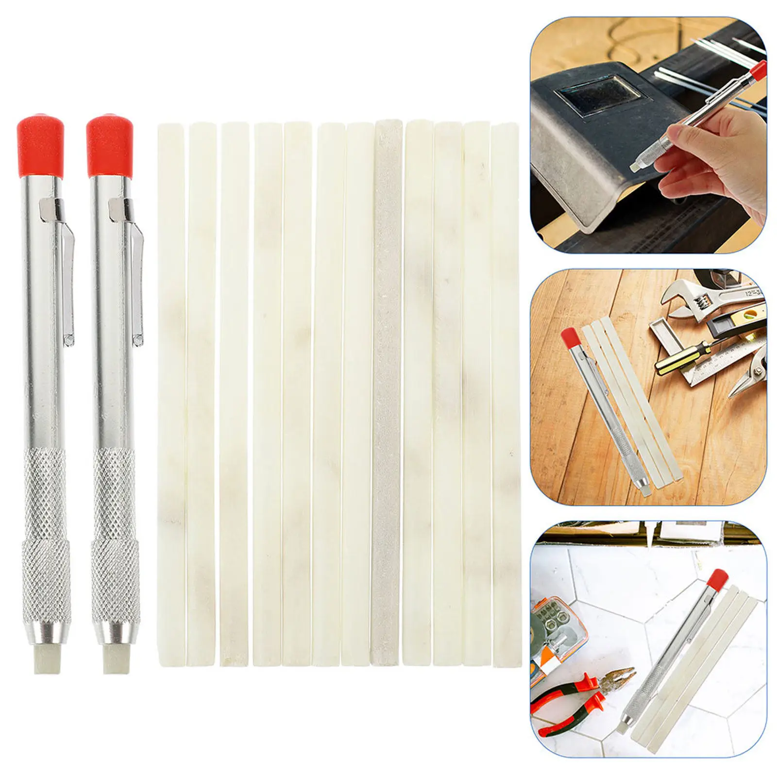 1Set Soapstone Pencil Holder Kit Smooth Textured Grip Soapstone Marking Pens for Welders Carpenters Artists Craftsmen Welding
1Set Soapstone Pencil Holder Kit Smooth Textured Grip Soapstone Marking Pens for Welders Carpenters Artists Craftsmen Welding