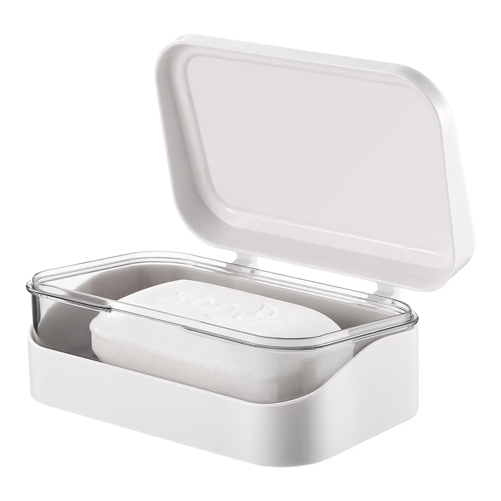 Flip Soap Box With Lid White Draining Storage Rack for Bathroom Shower Kitchen Portable Design Home Supplies
Flip Soap Box With Lid White Draining Storage Rack for Bathroom Shower Kitchen Portable Design Home Supplies