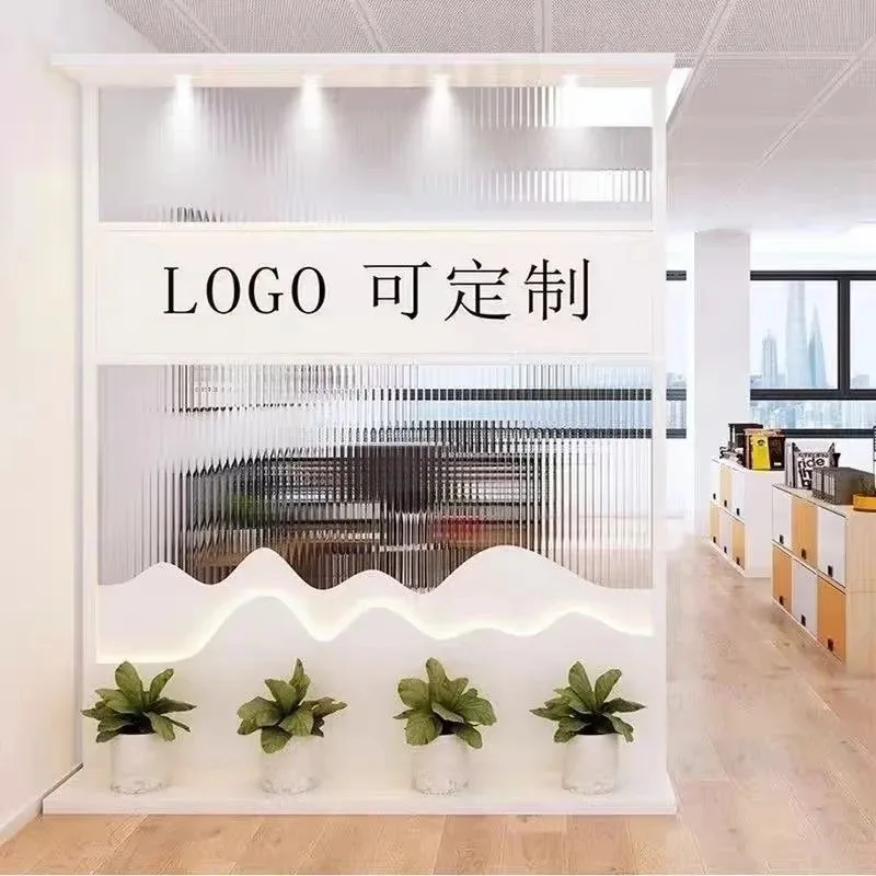 Custom. Changhong Glass Background Entrance Screen Company Entrance Entrance Front Desk Office Mobile Partition Wall
Custom. Changhong Glass Background Entrance Screen Company Entrance Entrance Front Desk Office Mobile Partition Wall
