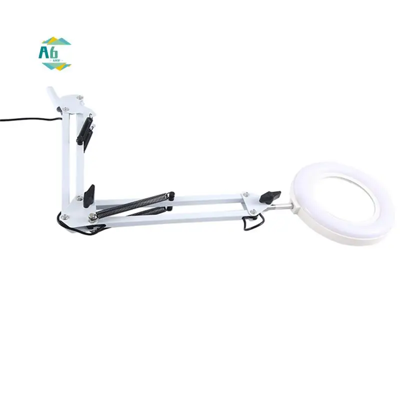 A60F-Magnifying Lamp Metal Swing Arm Magnifier Lamp-10 Levels Brightness, 3 Color Modes 10X Magnification
A60F-Magnifying Lamp Metal Swing Arm Magnifier Lamp-10 Levels Brightness, 3 Color Modes 10X Magnification