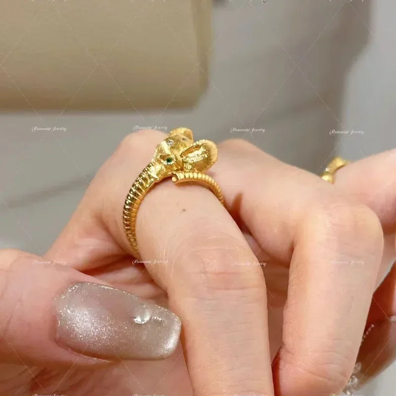 High quality chic fashion Diamond inlay wire drawing elephant rings for women creative design ethnic style banquet fine jewelry
High quality chic fashion Diamond inlay wire drawing elephant rings for women creative design ethnic style banquet fine jewelry