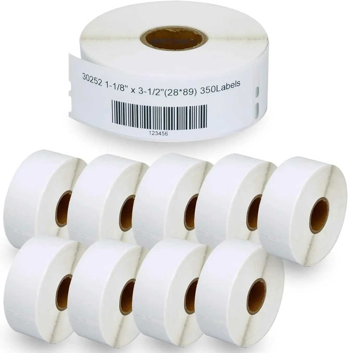 -Совместимый с Dymo 30252 (1-1/8 дюйма X 3-1/2 дюйма), наклейки со штрих-кодом, совместимы с Dymo Labelwriter 450, 4Xl, не подходят для 550 &
-Совместимый с Dymo 30252 (1-1/8 дюйма X 3-1/2 дюйма), наклейки со штрих-кодом, совместимы с Dymo Labelwriter 450, 4Xl, не подходят для 550 &